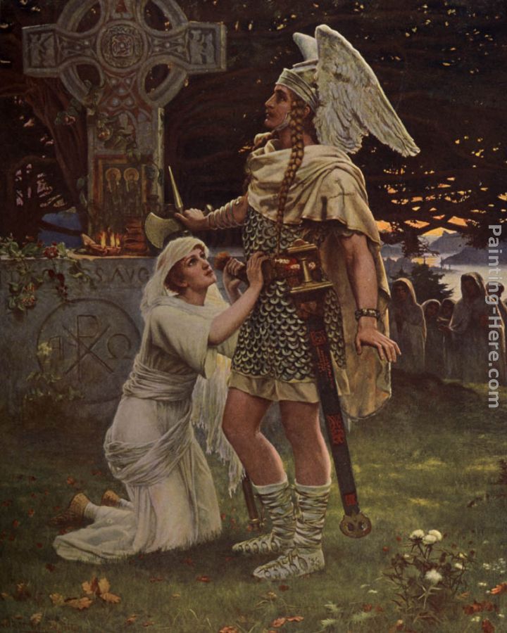 Sir Galahad painting - Herbert Gustave Schmalz Sir Galahad art painting